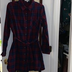 Plaid Shirt Dress🧥